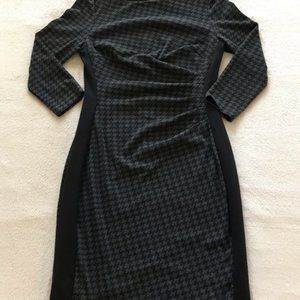 Lauren houndstooth knit dress size 6